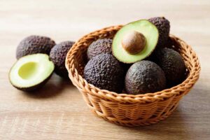 avocado rich in healthy fats