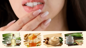 DIY sugar scrub to treat chapped lips in winter