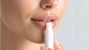 SPF lip balm to protect and treat chapped lips in winter